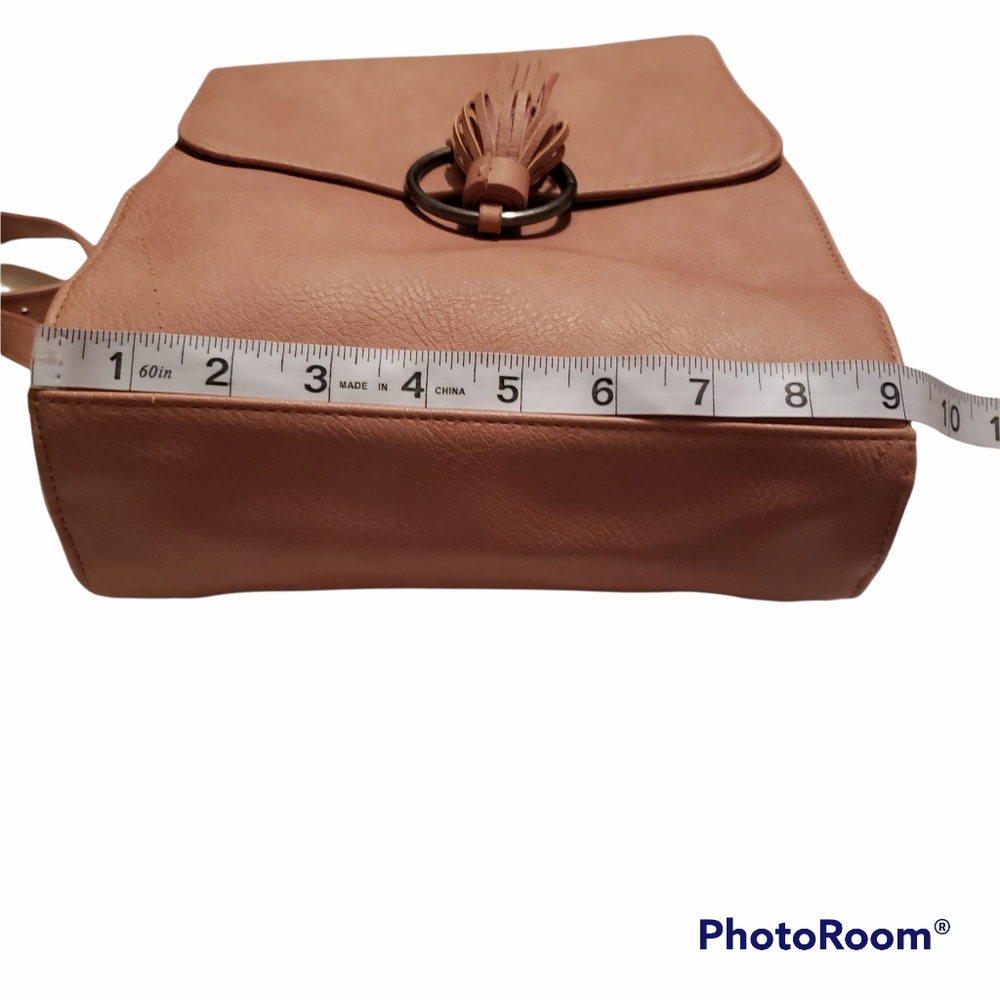 Universal Thread Blush Flap Backpack With Tassel. - image 6